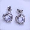KNIKOO Stud Earrings For Women Cubic Zirconia Fashion Heart Earrings Jewelry For Wedding Party Gifts