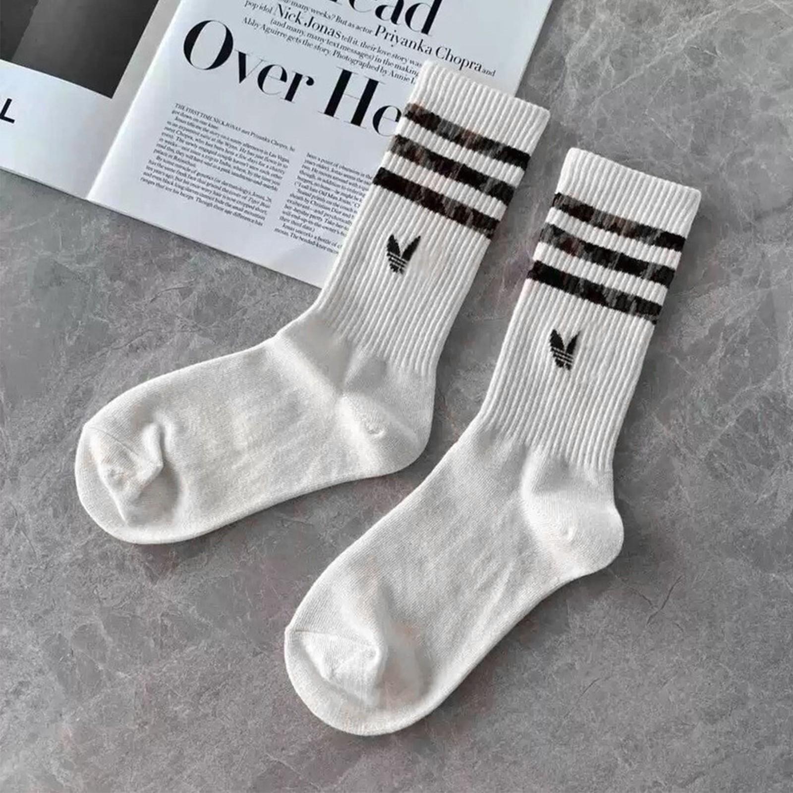 

Женские винтажные полосатые чулки One Size белый