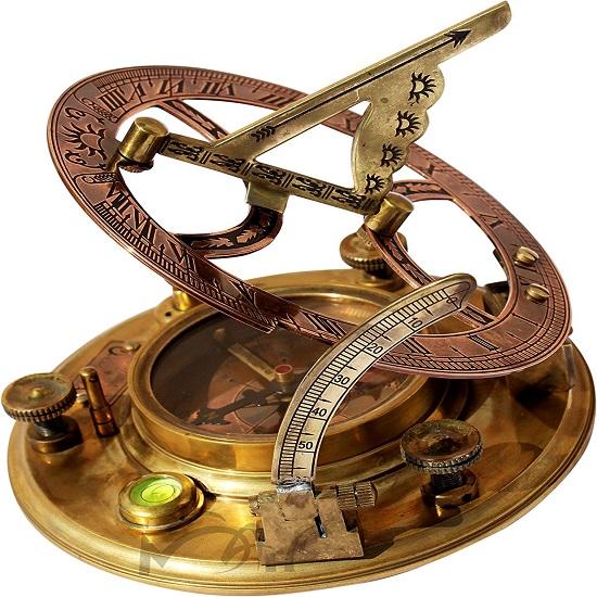 Marine Compass Perfectly Calibrated Large Marine Sundial Compass