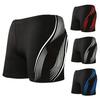 Men Swimming Shorts Drawstring Elastic Waist Soft Quick Dry Breathable Slim Fit Color Matching Mid Waist Bathing Boxers Surfing Water