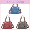 Canvas Tote Bag For Women Large Capacity Shoulder Handbag With Zipper Closure For Travel And Casual Use