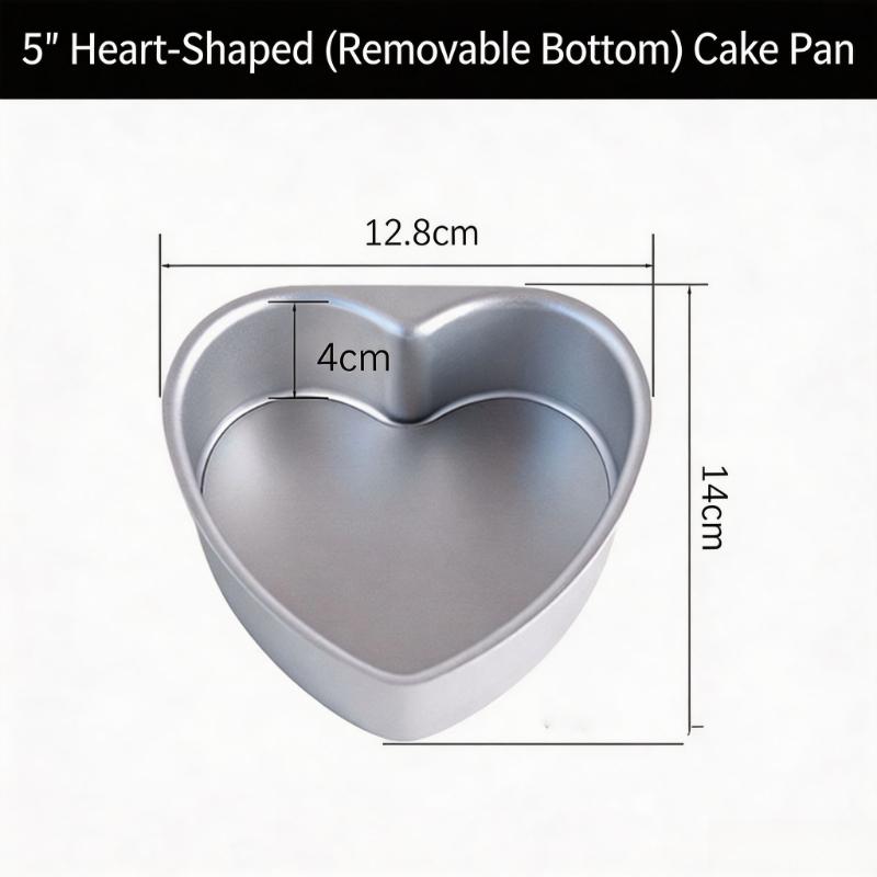 Heart Cake Pan, 3 Inch Stainless Steel Mini Heart Shaped Pans