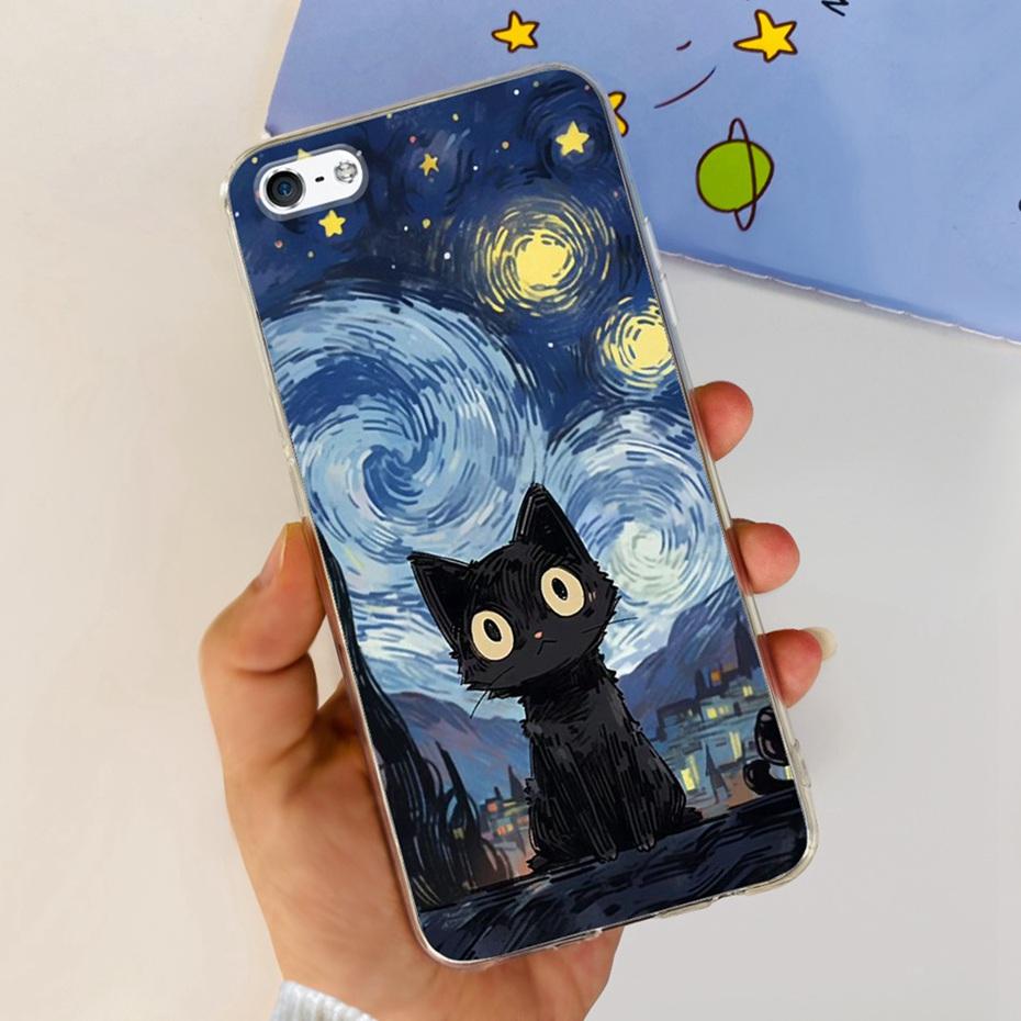 Lovely Printing Phone Case For iPhone 5 5s SE (2016) Soft Silicone TPU Back Cover For iPhone SE 2016 iPhone5 iPhone5s 4.0"