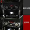 Car Center Air Condition Switch Button Panel Cover Trim For Subaru Forester SK    Carbon Fiber Interior Accessories