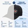 MISSION Flex Varsity Unisex Fit for Men and Running Golf UV Odor Up to 2 Hours of Heatstroke Walking Sizes Hat, Women, Cap, Cap, Sweat-Wicking,