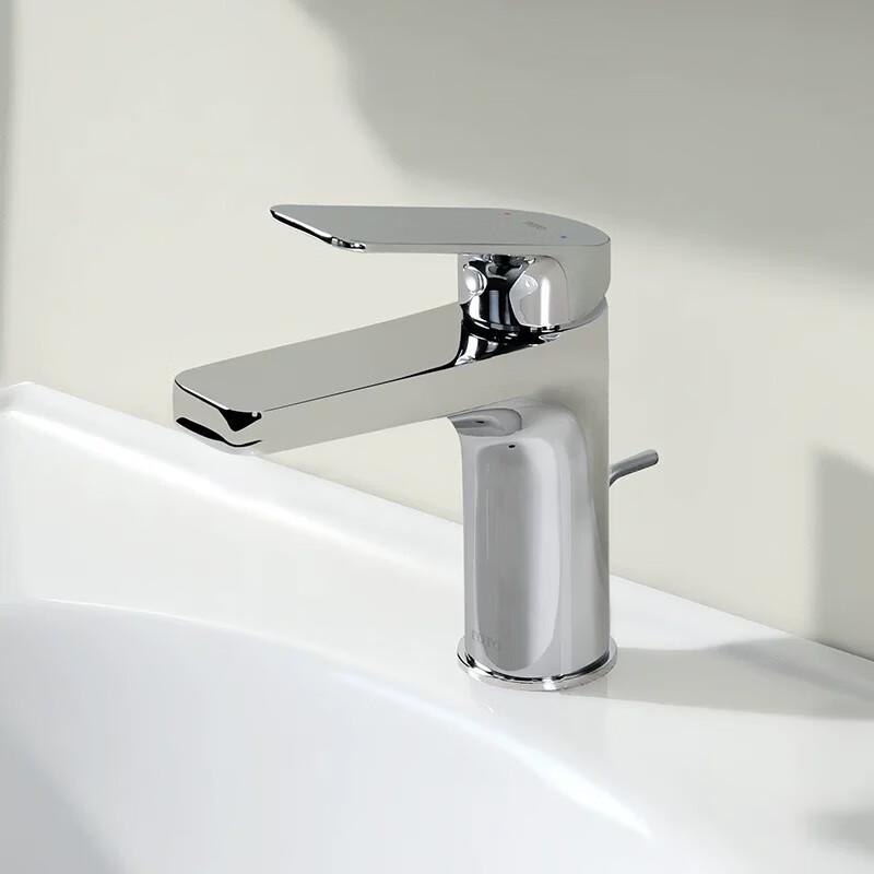Copper Alloy Single Handle Deck-Mounted Basin Faucet
