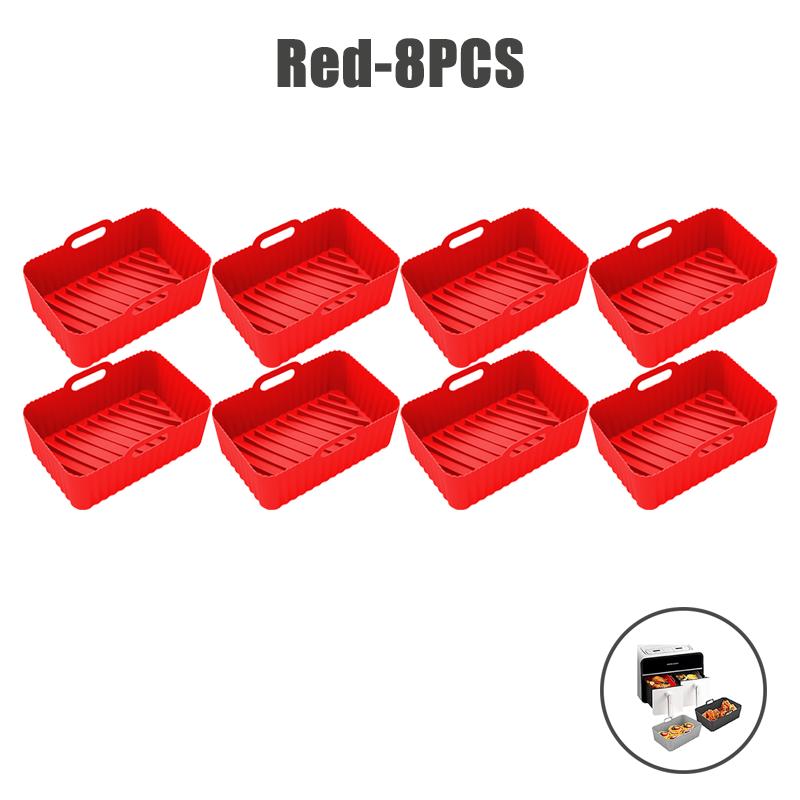 Food Grade Air Fryer Silicone Liners for Ninja Dual Air Fryer Non-Stick Air Fryer Basket Accessories for Ninja