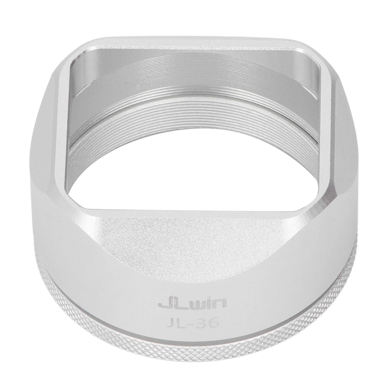 

Aluminum Alloy Square Lens Hood Camera Lens Shade for Fujifilm X100VI X100V Cameras серебряный