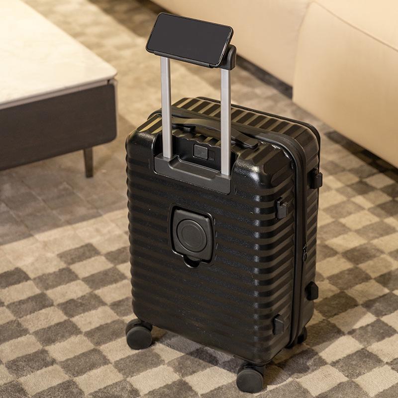20-inch Expandable Carry-on Luggage with Side Opening and Lock - Men's Travel Set Option
