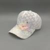 Spring Summer Thin Breathable Mesh Duckbill Cap for Women Lace Embroidered Flower Snapback Hat Trendy Outdoor Sunshade Baseball