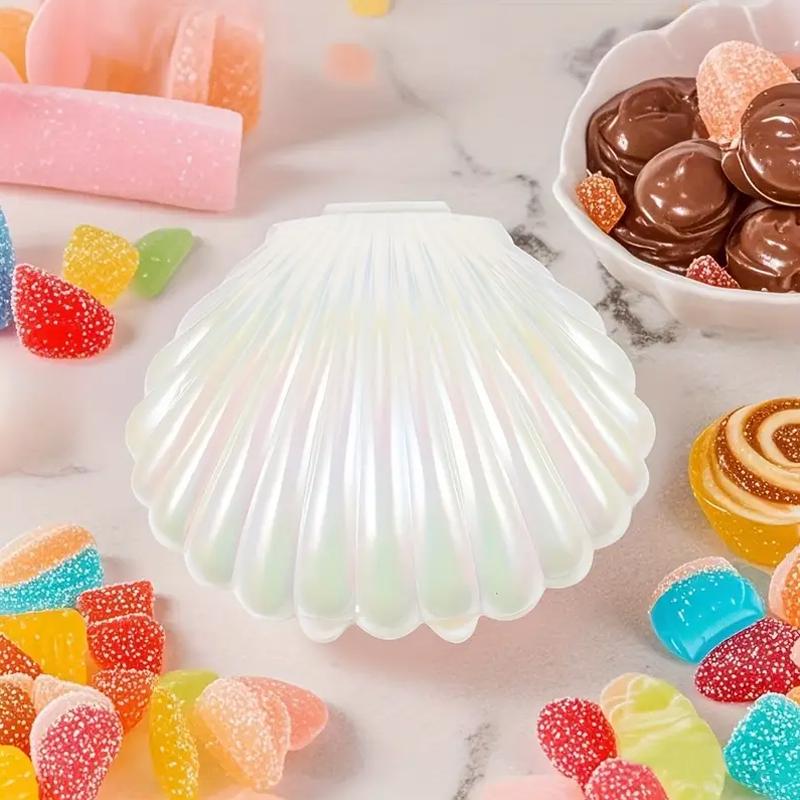 1Pc Waterproof And Moisture Resistant Wedding Shell Ornament Theme Ornament Shell Candy Box Party Snack Container Home Decoration