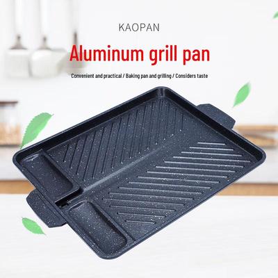 Koreanische Maifan-Stein Quadratische BBQ-Grillpfanne