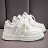 Kids Casual Strap White Sneakers