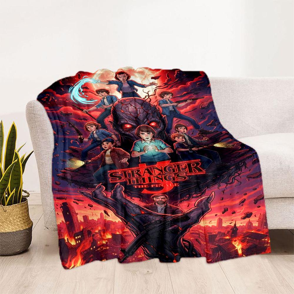 Stranger Things Mashup Suitable Blanket for Offices, Travel, Living Rooms Also a Good Gift for Friends and Family Suitable for All Seasons.