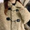Coat for Women Fleece Thickened Plush Autumn Winter Windbreaker Oversize Casual  Jacket