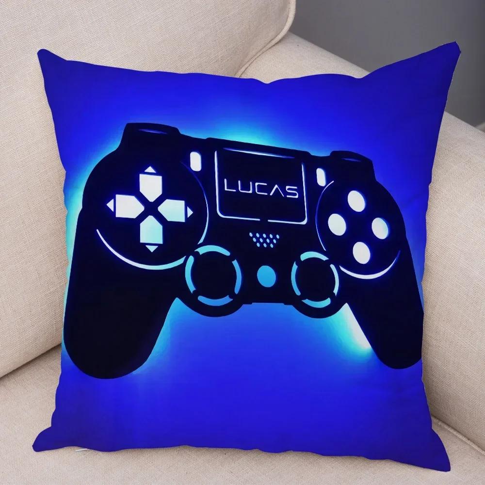 Game Room Decoration  Player Dazzle Handle Series Pillowcase Home  Boys  Bedroom  Cushion Cover Multiple sizes available