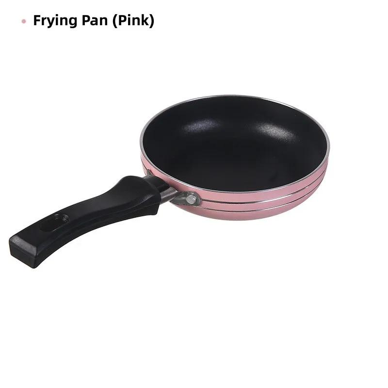 Mini nepřilnavá pánev na smažení na mléko Hrnec s kulatou mřížkou Mini pánev s nepřilnavým povrchem Hliníková pánev na palačinky na smažení s vejci 12 cm