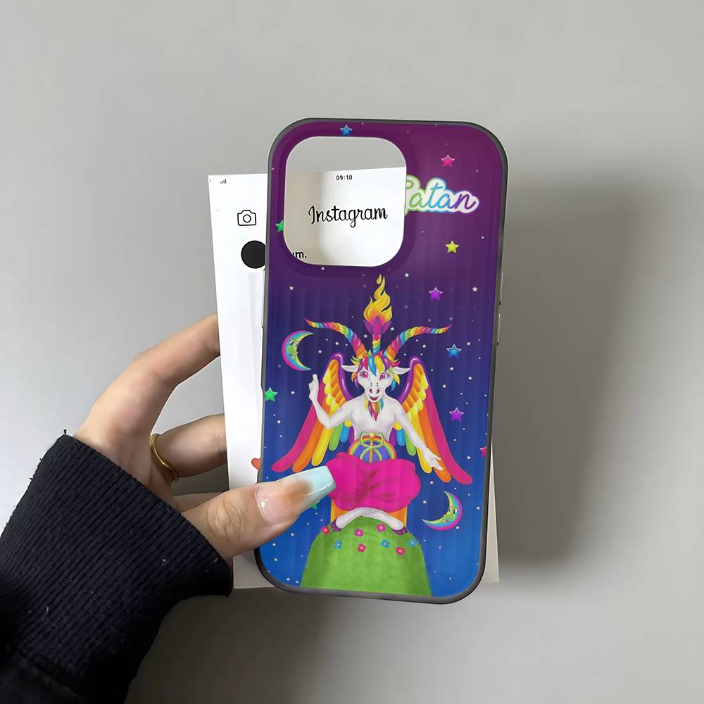 

Lisa Frank Art Phone Case For IPhone 11 12 13 14 15 16 17 Pro Max PLUS Pro Wave Corrugated Silicone Case iPhone 14pro max
