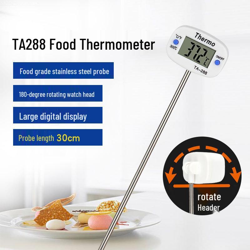 Baking & Cooking Thermometer: Industrial-Grade for Food, Water, Oil, Milk & More