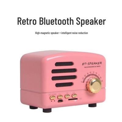 BT01 Retro Mini Wireless Bluetooth Speaker with Gift Card Slot Radio