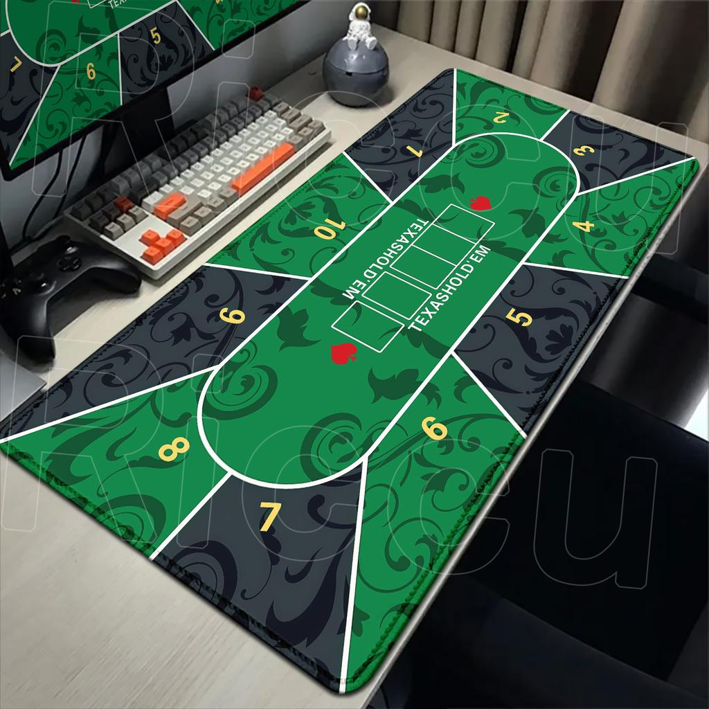 Více velikostí Rozložení pro poker Gumová protiskluzová podložka Koberec XXL Velký podložka na stůl Texas Hold'em Kostky a ruleta Kancelářská herní podložka pod myš