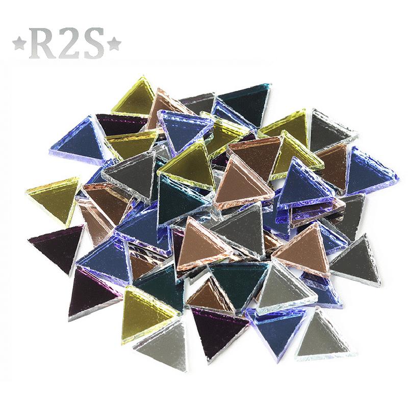 1kg Glass Mirror Mosaic Tiles Bulk Diamond Shape DIY Craft Handcrafted Accessory Home Wall Artwork Decor Supplies arte