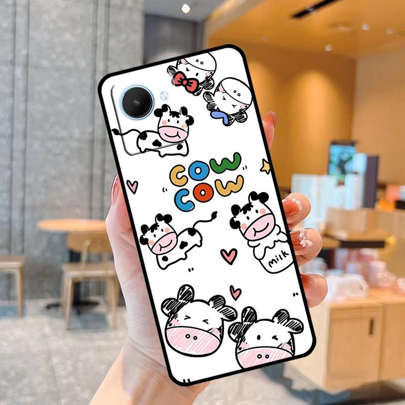 Dairy Cattle Cow Speckle Case For Realme C55 C33 C31 C35 C30 C11 C15 C25s C21Y GT Neo 5 3T 2T 8 9 10 11 Pro Plus