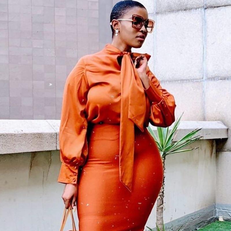 

Wish autumn new long-sleeved solid color long-sleeved strap-on top European and American shirt XXXL коричневый