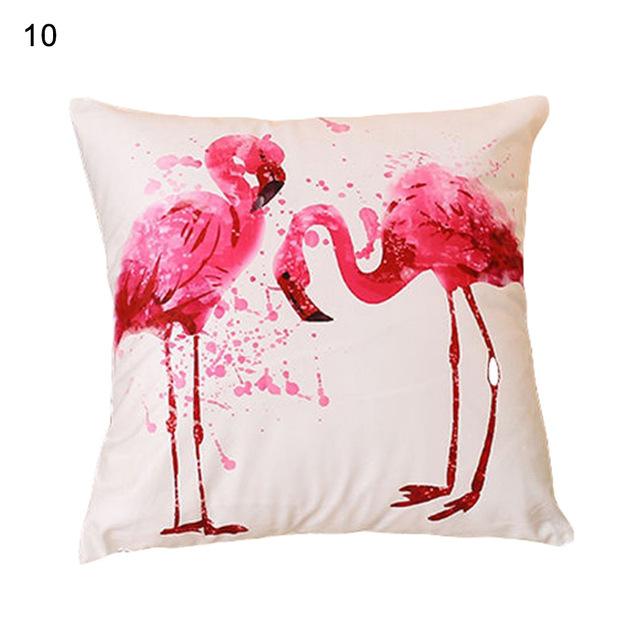Long-legged Flamingo Series Linen Pillowcase Cushion Cover