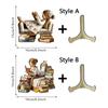 with Stand Book Lovers Statues Reading Tabletop Sign  Living Room Bookcase