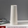 Nordic Minimalist White Ceramic Vase for Hydroponic and Dried Flower Arrangements in Modern Living or Dining Spaces