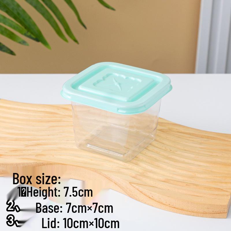 Square Mousse Soy Milk Cake Box: Wooden Cup Packaging for Tiramisu and Dessert Baking