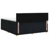 Box Spring Bed with Mattress Black 140 x 190 cm Fabric