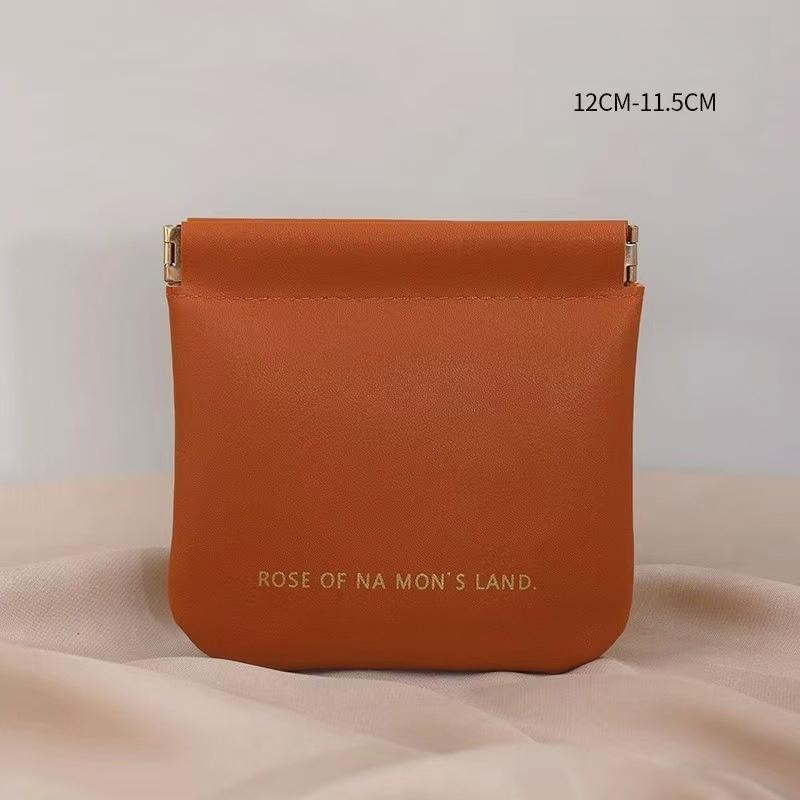 

1Pieces PU Leather Simple Mini Lipstick Makeup Storage Bag Women Square Small Cosmetic Pouch Mountaineering Bag Christmas Gifts