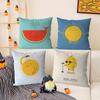 Cartoon Fun Pillow Patterns for Toddlers Pillow Case Comfort Sofa Bed Silky Elegant Invisible Zipper Decorative Cushion Cover