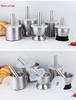 304 Stainless Steel Garlic Press & Grinder Mortar for Minced Garlic Paste
