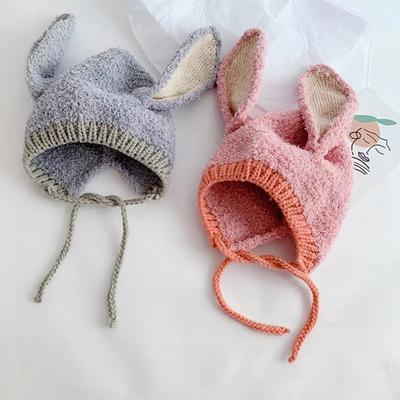 Cartoon Infant Ear Protection Cap Thick Warm Kids Earflap Bonnet Hat for Baby Boy Girl