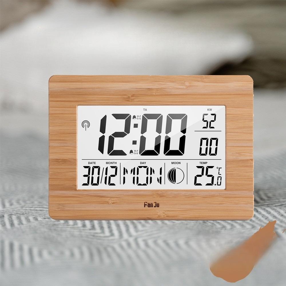 

Многофункциональные настольные часы, Настенные часы с комнатной температурой и влажностью, Бесшумный будильник, Радиочасы в скандинавском стиле, Батареечные электронные часы