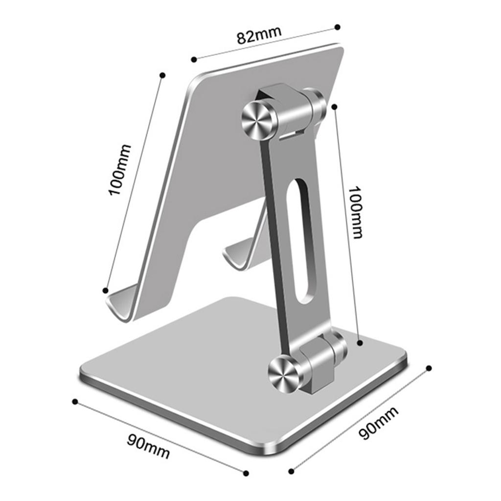 Tablet Holder Aluminum Alloy Anti Slip Foldable Portable Strong Bearing Capacity for Home Office