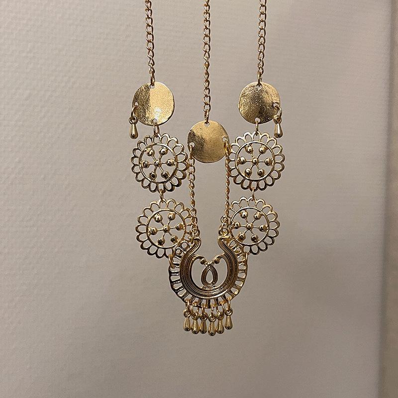 Golden‑Tassel Eyebrow‑Pendant Forehead Chain, Ancient‑Exotic‑Style Super‑Fairy Forehead Ornament, Retro Ethnic‑Tone Decorative Headdress