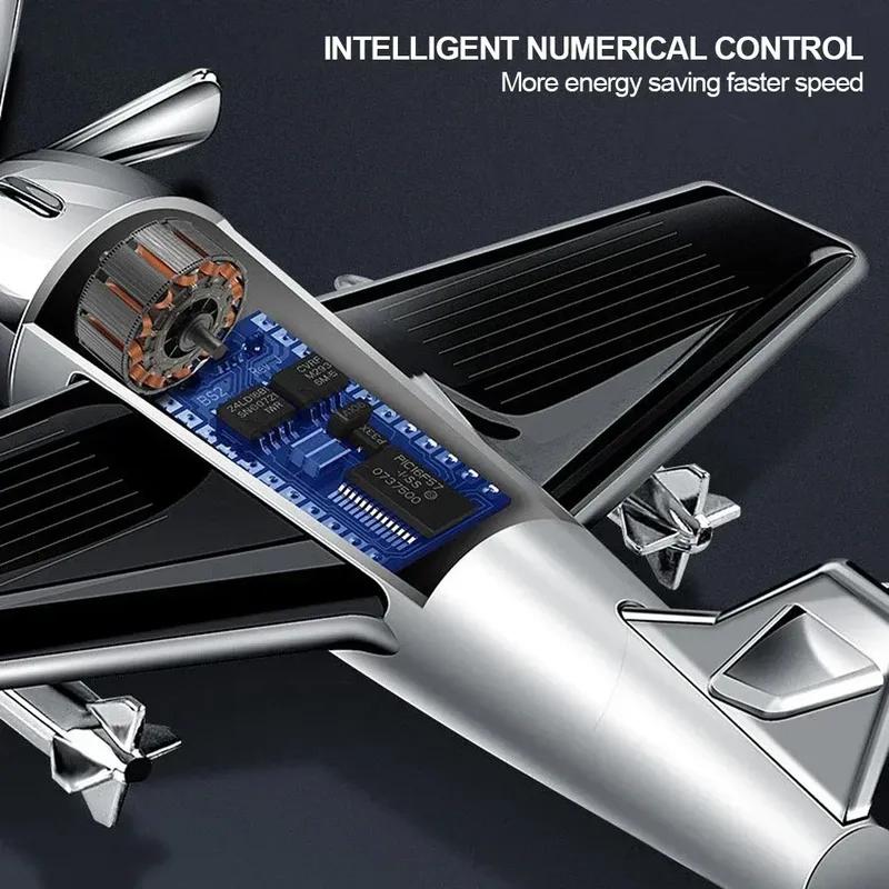 Creative Car Air Freshener Solar Aircraft Decoration Mini Car Perfume Lasting Fragrance Car Airplane Ornament Auto Accessories