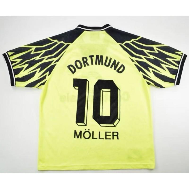 Retro Fußballtrikot Herren Damen Erwachsene Fußballhemd Vintage Dortmund BVB Klassische Trikots Riedle Muller Sammer Haaland