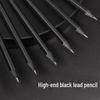 Deli Sai Black Wood Pencils HB - 10 Pack for 1st & 2nd Grade Students