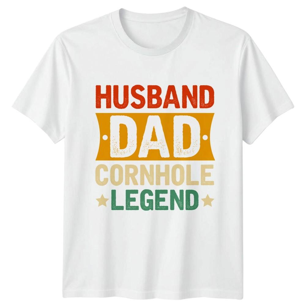 Husband Dad Cornhole Legend Unisexs TShirt Cornhole Lawn Games Fathers Day Gift S