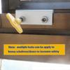 Window Locks, 4 Pack Aluminum Sliding Window Locks, Adjustable Frame Security