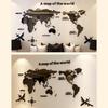 Acrylic 3D Stereo Wall Sticker for Living Room TV Background, M70-Map Design