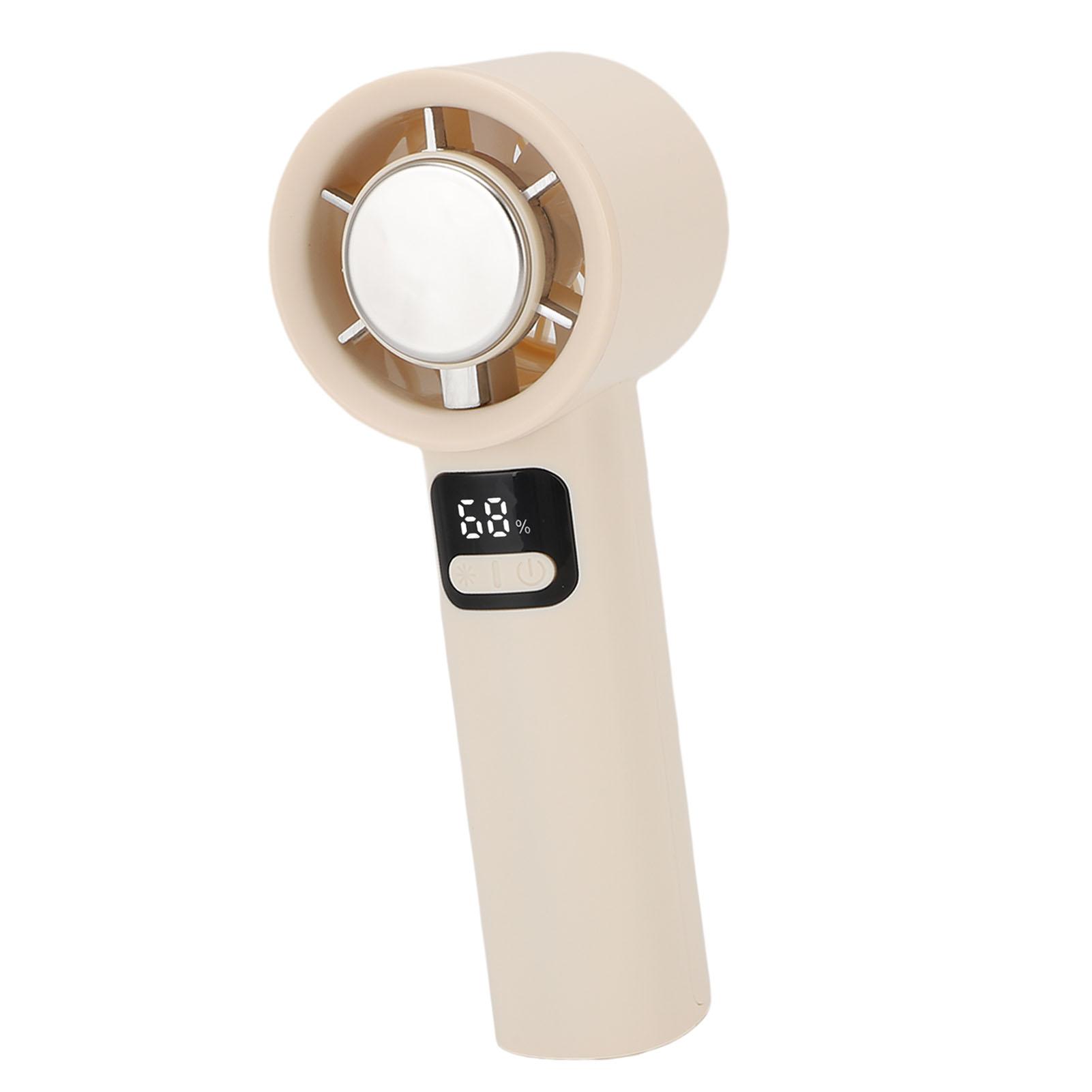 

Portable Handheld Fan 100 Speed LED Digital Display Cooling Fan Rechargeable Battery Operated Quiet for Outdoor