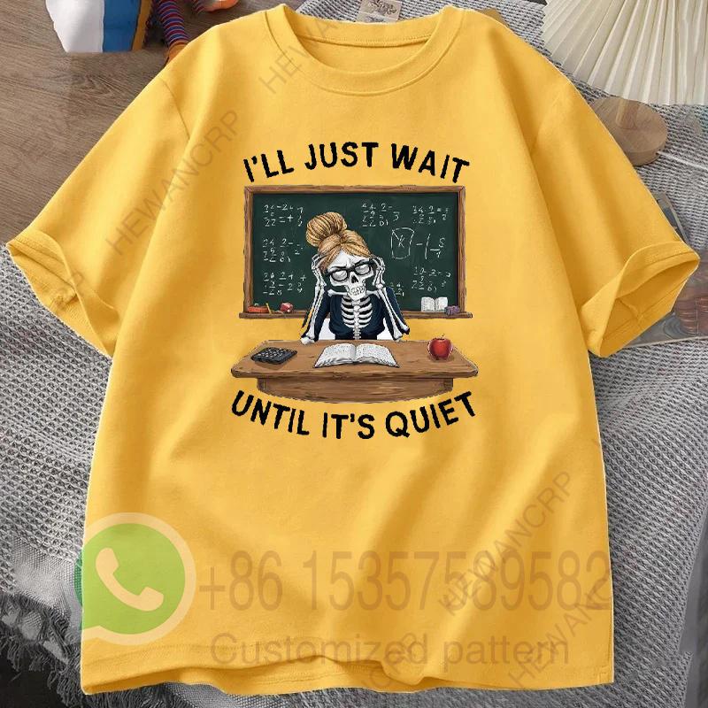 Teacher Skeleton T Shirt Humorous Classroom Summer Tracksuit Mens Round Neck Pullover Shortsleeved Tops Casual Sportswear