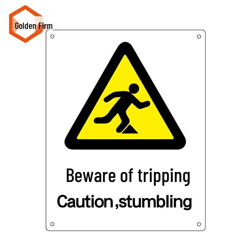 Caution Tripping Hazard Self-Adhesive Warning Sign 250x315mm