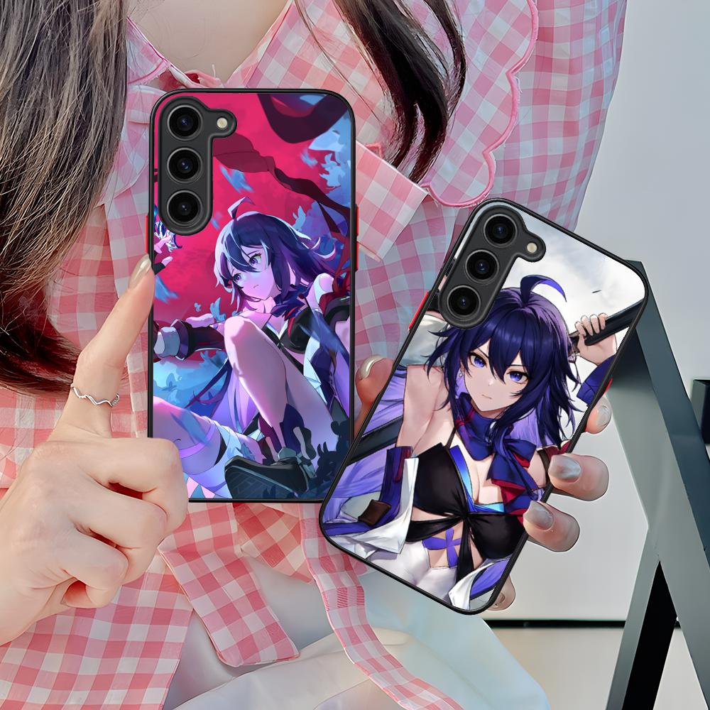 HSR Seele Silicone Mobile Phone Case for Samsung Galaxy S26 S25 S24 S23 S22 S21 Plus FE Ultra Colorful Cover